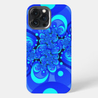 Shades of Blue Modern Abstract Fractal Art