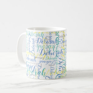 shades of blue names coffee mug