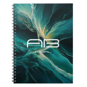 Shades of Blue: Ocean Dreams Personalizable Notebook