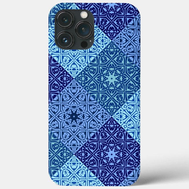 Shades of blue pattern Case-Mate iPhone case (Back)