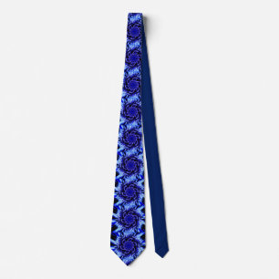 Shades of blue pinwheel tie