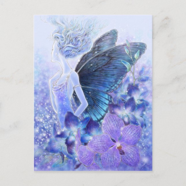 Shades of Blue Postcard (Front)