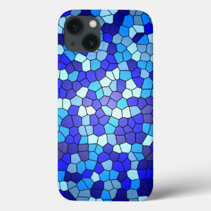 Shades Of Blue Stained Glass by Shirley Taylor iPhone 13 Case