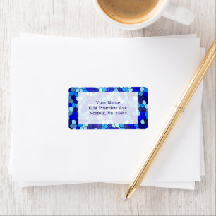 Shades Of Blue Stained Glass by Shirley Taylor Label