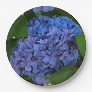Shades Of Blue - The Blue Hydrangea Paper Plate