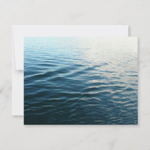 Shades of Blue Water Abstract Nature Photography Card