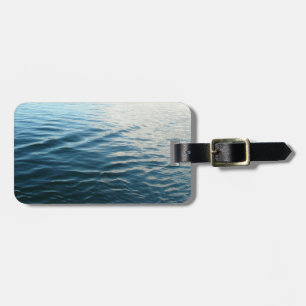 Shades of Blue Water Abstract Nature Photography Luggage Tag