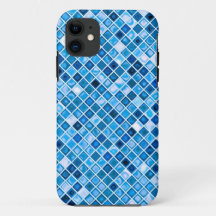 Shades Of Blue 'Watery' Mosaic Tiles Pattern