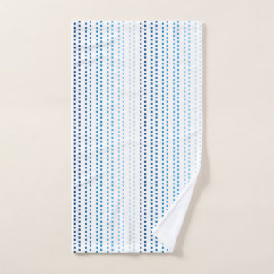 Shades of Blue with Changeable Background Colour Hand Towel