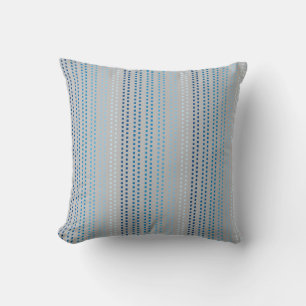 Shades of Blue with Changeable Background Colour Throw Pillow