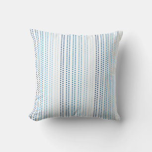 Shades of Blue with Changeable Background Colour Throw Pillow