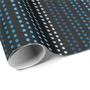 Shades of Blue with Changeable Background Colour Wrapping Paper