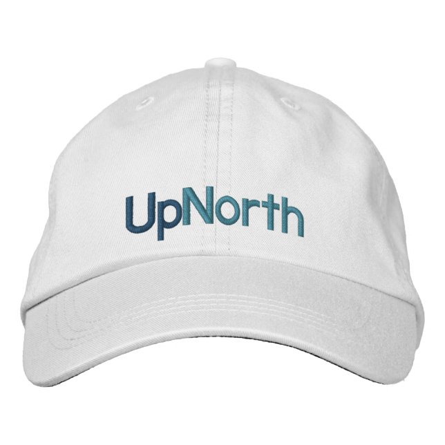 Shades of Blue Yooper UpNorth  Embroidered Hat (Front)
