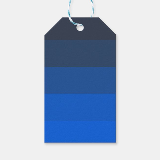 Shades of Blues Gift Tags (Front)