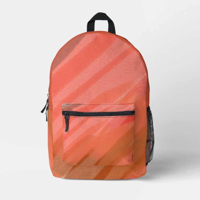 Shades of Blush  Printed Backpack (Front)