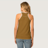 Shades of Brown and White Tank Top (Back Full)