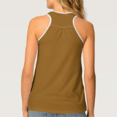 Shades of Brown and White Tank Top (Back)