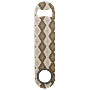 Shades of brown diamond pattern bar key