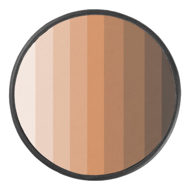Shades of Brown Hockey Puck (Front)