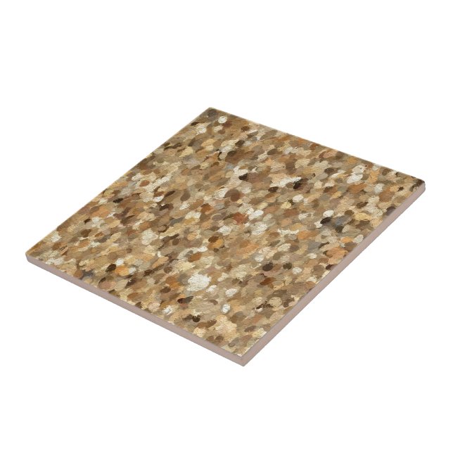 Shades of brown judiciary rocks 1293 tile (Side)
