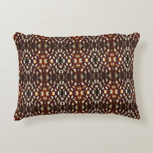Shades of Brown - Reeve's Pheasant Feather design Accent Pillow