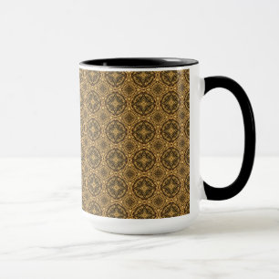 Shades of Brown Tiled Pattern Mug
