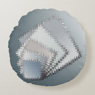 Shades of Clouds Round Pillow