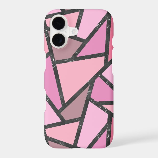 Shades of coral stained glass pattern (Back)