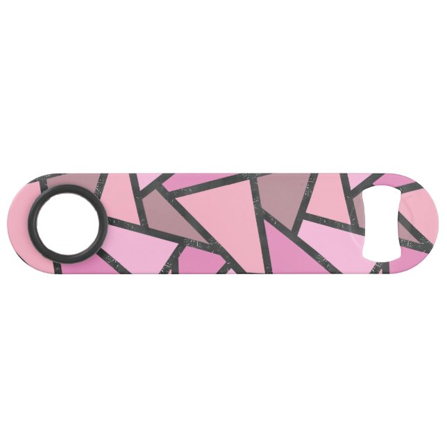 Shades of coral stained glass pattern bar key (Front (Horizontal))