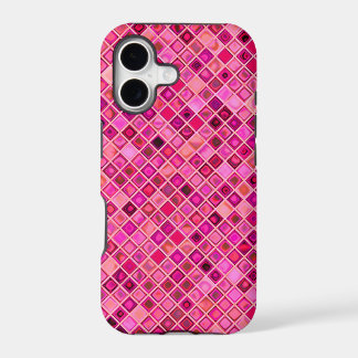 Shades Of Dark Pink 'Watery' Mosaic Tile Pattern