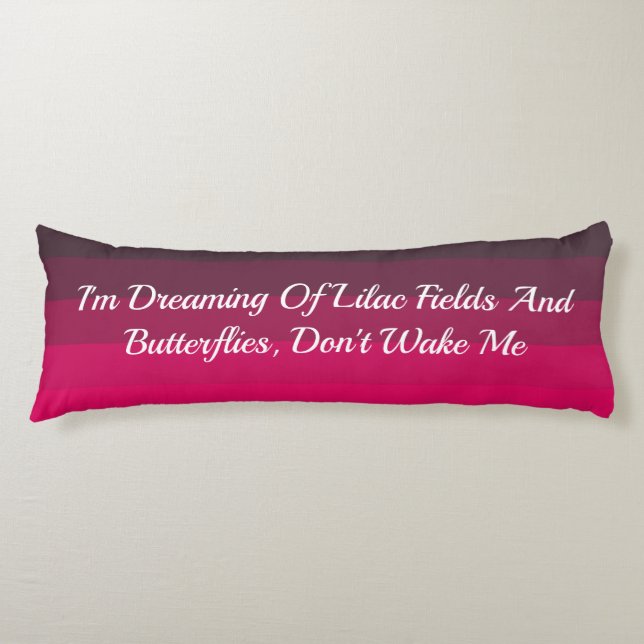 Shades of Deep Pinks Body Pillow (Front)
