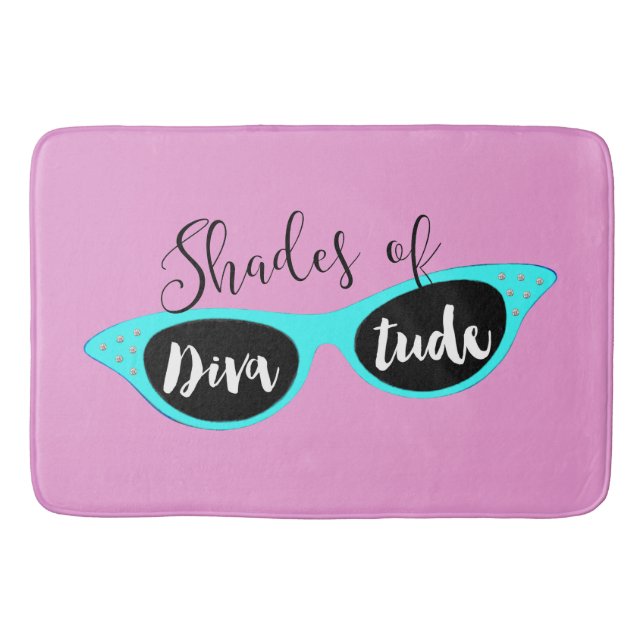 Shades of DIVAtude Bath Mat (Front)