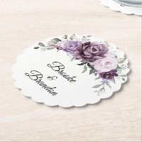 Shades of Dusty Purple Blooms Moody Floral Wedding