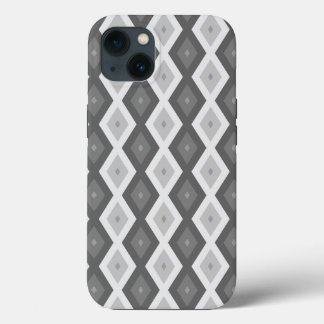 Shades of gray diamond pattern Case-Mate iPhone ca 13 Case
