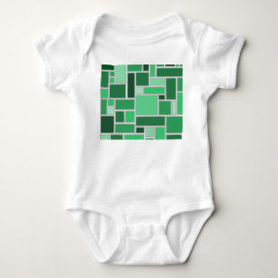 Shades of Green Baby Bodysuit