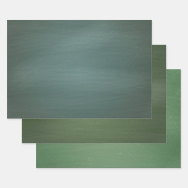 Shades of Green Brush Strokes Camouflage Wrapping Paper Sheet (Set)