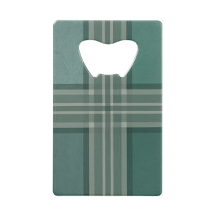 Shades of green credit card bottle opener