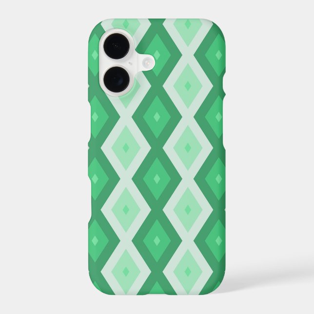 Shades of green diamond pattern (Back)