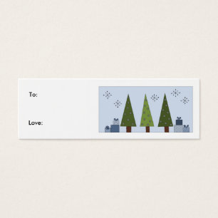 Shades of Green - gift tag