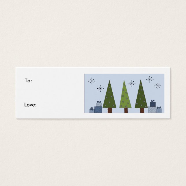 Shades of Green - gift tag (Front)