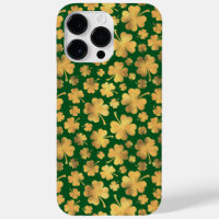 SHADES OF GREEN & GOLD IRISH SHAMROCKS 