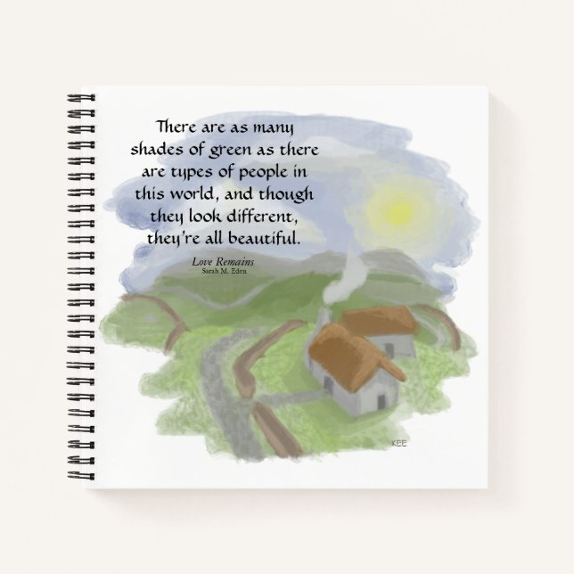 Shades of Green Notebook (Front)