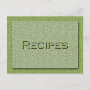 Shades of Green Recipe Card