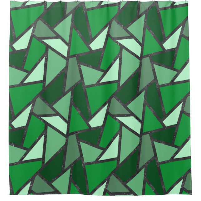 Shades of green stained glass pattern (Front)
