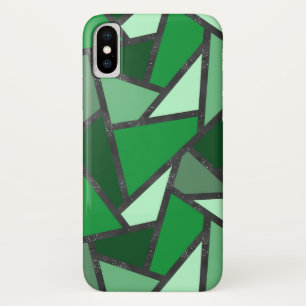Shades of green stained glass pattern Case-Mate iPhone case