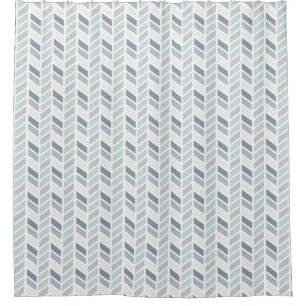 Shades of Grey and Blue Herringbone Pattern Design