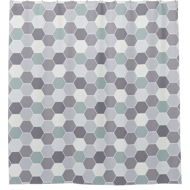 Shades of Grey and White Honeycomb Pattern (Front)