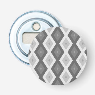 Shades of grey diamond pattern bottle opener