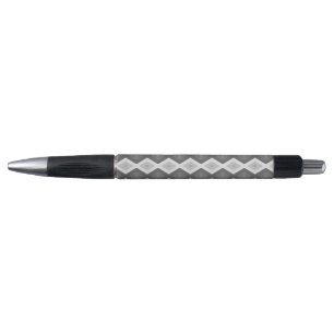 Shades of grey diamond pattern pen
