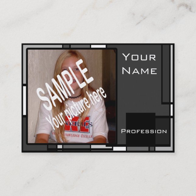 Shades of Grey Mini Comp Card (Front)